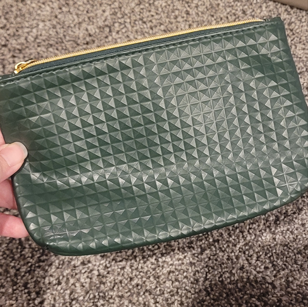 Green Faux Leather Aug 2019 Ipsy Bag NWOT